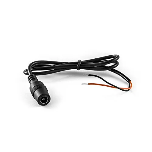 Carmedien Niedervoltbuchse auf offene Kabelenden 12V Adapter-Kabel Rückfahrkamera Spannungsversorgung 24V Adapterkabel