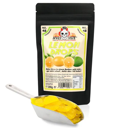 No.48 Lemon Drops in rot von RED DEVILS TASTE