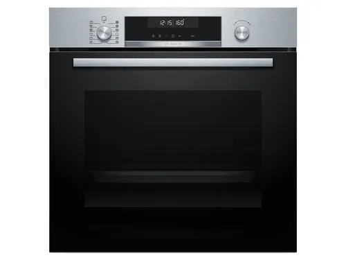 HBG578BS3 Einbau Backofen 60cm Edelstahl - Vielseitiger Backofen mit 10 Heizarten und AutoPilot30 für perfekte Ergebnisse. Die Pyrolyse-Funktion sorgt für einfache Reinigung und der versenkbare Knebel sowie das LCD-Display bieten modernen Komfort.