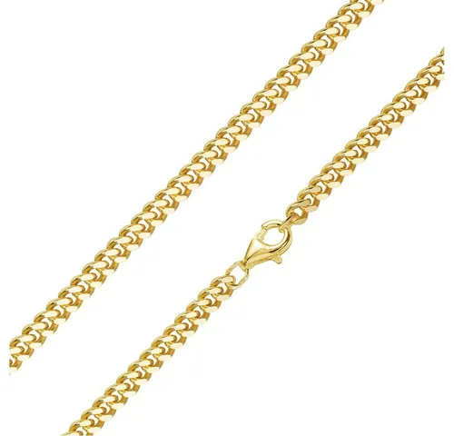 Materia Goldkette Herren 4mm Panzerkette K92 in gold von Materia