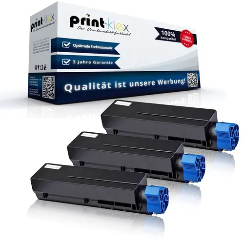 3x Alternative Office Tonerkartuschen für OKI MB492dn B 432 DN