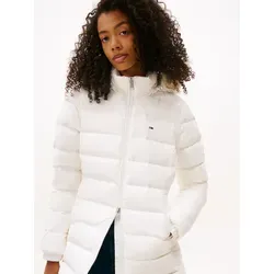Tommy Jeans Damen Daunenmantel Essential Hooded Down Coat - Funktionsjacken mit abnehmbarer Kapuze und Kunstpelz, ideal für kalte Tage, bietet hohen Tragekomfort und ist aus 100% recyceltem Polyester gefertigt.