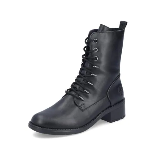 Rieker Stiefelette schwarz 39 EU - Wanderschuhe mit klassischem Design, ideal für den Alltag. Die Stiefelette bietet ein Wechselfußbett für optimalen Komfort und eine Absatzhöhe von 4.2 cm.