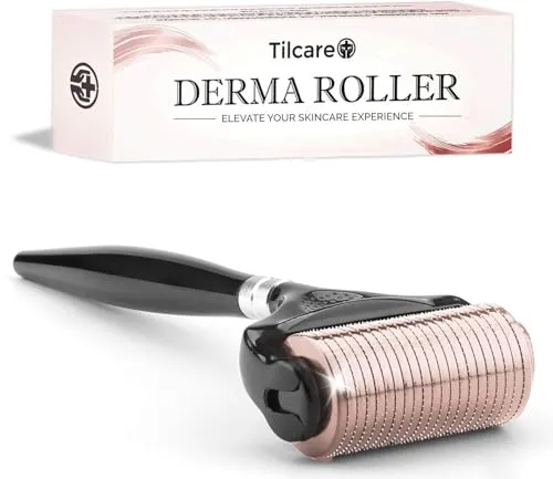 Ultrabreiter Derma roller für das Gesicht – Microneedling-Kit für Zuhause, 0,25 mm Mikronadel-Roller zur Hautpflege, besser als ein Microneedling-Pen/Derma Pen
