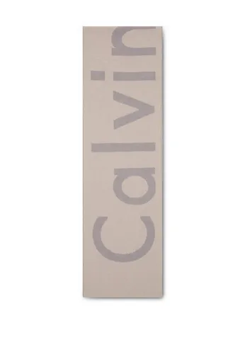 Calvin Klein Modetuch BOLD LOGO 2-TONE WOOL HW SCARF, Perfekt für den Alltag