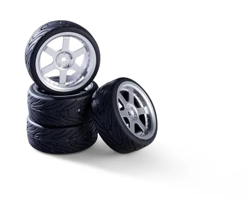 Carson 500900192 1:10 Räderset 6 Sp.-Design (4) Silber - Modellbauzubehör, Ersatzteil, Tuning, Reifen, Reifenset