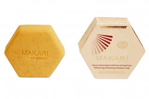 Makari Seife bei Hautunreinheiten und Pigmentstörungen in braun von Makari