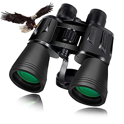 Fernglas für Erwachsene, 20x50 Kompaktes BAK4 Fernglas HD Wasserdichtes Faltbares Fernglas Klein für Vogelbeobachtung, Wandern, Jagd, Sportspiele, Konzerte