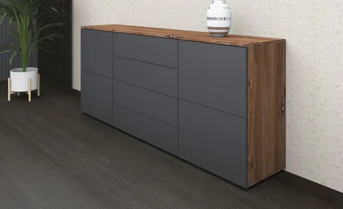 BORCHARDT MÖBEL Rova Kommode 166 cm, grau