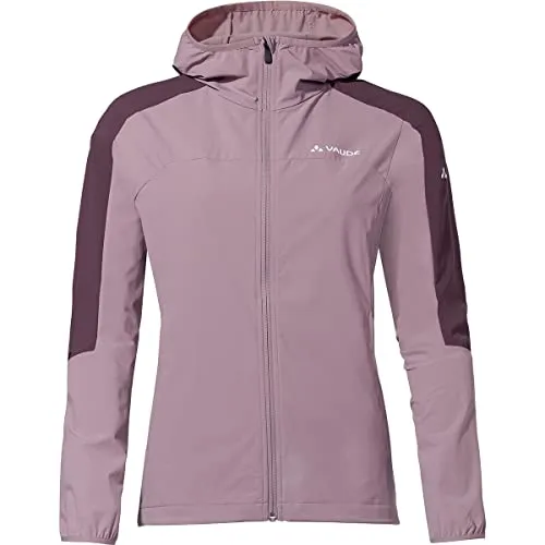VAUDE Moab IV Softshelljacke für Damen - Übergangsjacke Damen, Winddichte & Atmungsaktive MTB-Jacke, Recyceltes Material, Wasserabweisend, mit Kapuze