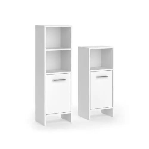 Vicco Badmöbel-Set Karli, Weiß, 2 Teile von Vicco