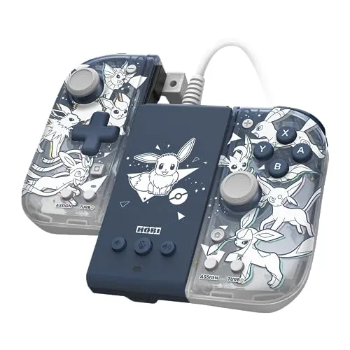 Split Pad Compact Attachment Set (Eevee Evolutions) - Nintendo Switch - Gaming-Zubehör mit einzigartigem Eevee Evolutions Design, bietet vollen Komfort im Handheld-Modus und als kabelgebundener Controller im TV-Modus.