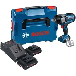 Bosch GDS 18V-1600 HC Professional Schlagschrauber - Akkuschrauber mit 1600 Nm Drehmoment, inkl. 2x 4Ah Akku und Ladegerät, ideal für schwere Anwendungen und professionelle Einsätze.