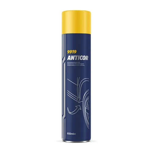 MANNOL Anticor Spray schwarz Unterbodenschutz, Korrosionsschutzschutz,  650ml