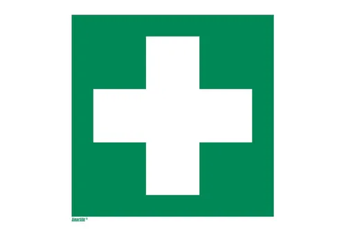 Rettungszeichen Erste Hilfe, Typ: 12150 - Schilder für Erste Hilfe, langnachleuchtend und aus robustem Hart-PVC für optimale Sichtbarkeit im Notfall.
