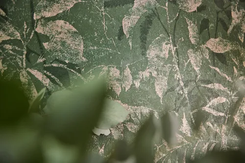 living walls Vliestapete Botanik-Tapete Natur Blättermuster strukturiert, strukturiert, botanisch, (1 St)