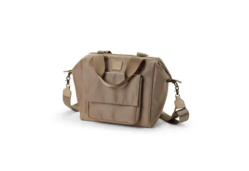 Elodie Wickeltasche Wide Frame - Pure Khaki - Wickeltasche aus strapazierfähigem Polyester, ideal für stilbewusste Eltern, bietet ausreichend Platz für Babyutensilien und vereint Funktionalität mit schwedischem Design.