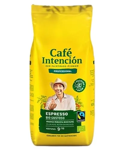 Cafe Intencion Professional ESPRESSO BIO GUSTOSO, 6x1000g Bohne