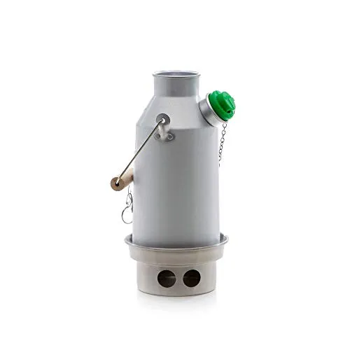 'Trekker Kelly Kettle 0.6ltr (Aluminium) - Camping Kessel und Herd in einem Ultra Schnell Leicht Holz Betriebene Stove. Batterien Gas Kraftstoff Kosten! für Trekking Hiking. Gewicht 0.54kg/1.2lb Jetzt