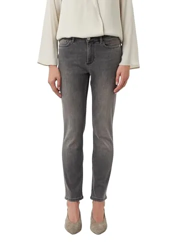 Comma Jeans Hose, Slim Fit - Damen-Jeanshosen mit Bund und Gürtelschlaufen, ideal für einen modernen, figurschmeichelnden Look.