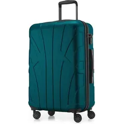 suitline Hartschalen-Koffer 66 cm - Aquagrün - Koffer für Kurzurlaube mit 58 Litern Volumen, robust aus 100% ABS, TSA-Zahlenschloss für Sicherheit und komfortable Doppelrollen für mühelosen Transport.