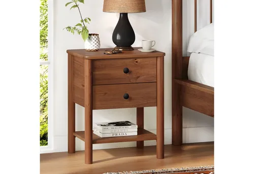 Nachttische aus Kiefernholz von IDIMEX