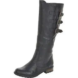 Remonte Damen R3370 Hohe Stiefel, Schwarz (Asphalt / 01), 38 EU - Wanderschuhe mit hochwertigem Lammfellfutter für optimalen Komfort und Wärme bei Outdoor-Aktivitäten.