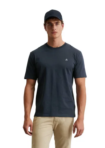 Marc O'Polo Logo-T-Shirt aus Bio-Baumwolle in Blau (L) - Herren-Shirts, nachhaltiges Logo-T-Shirt aus 100% Bio-Baumwolle für höchsten Tragekomfort und einen modernen Look.
