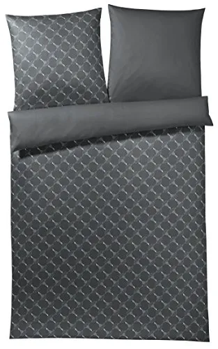 Joop Mako-Satin-Bettwäsche Kornblumen-Muster 200 x 200 von JOOP!