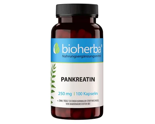 BIOHERBA R Pankreatin 250 mg 100 Kapseln Nahrungsergänzungsmittel