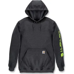 Carhartt Midweight Sleeve Logo Hoodie 2XL für Männer - Arbeits- & Schutzkleidung, aus mittelschwerem Fleece für Komfort und Wärme, perfekt für den Einsatz bei der Arbeit oder in der Freizeit.
