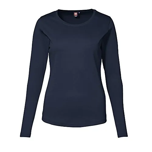 ID IdentityInterlock T-Shirt langarm, navy, L