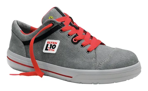 ELTEN VINTAGE Low ESD S3 Sicherheitsschuhe - Leichte, sportliche Arbeitsschuhe aus Leder mit Stahlkappe, rutschfest und orthopädisch geeignet, Größe 39