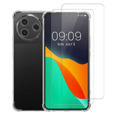 Hülle für Xiaomi Poco F7 Pro mit 2x Glas Schutz Folie