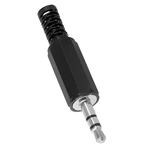 Produktbild BestPlug 3,5mm Stereo Audio Klinke Stecker Aux in Out Lötversion, Schwarz