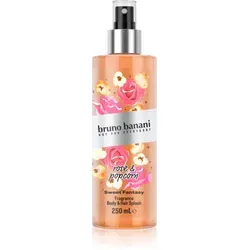 Bruno Banani Sweet Fantasy Rose & Popcorn parfümiertes Bodyspray Für Körper und Haar für Damen 250 ml
