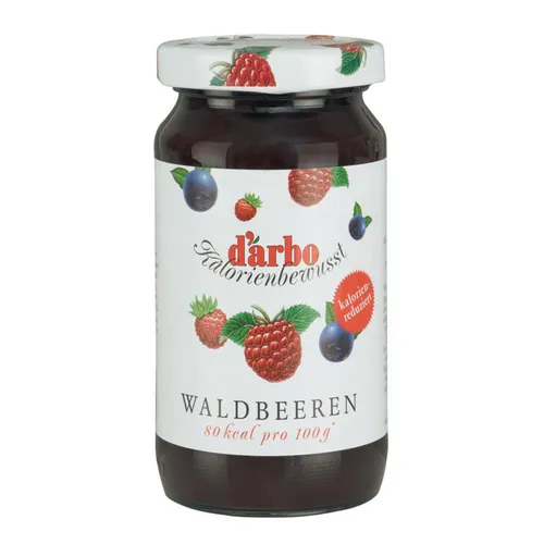 Darbo Waldbeer Konfitüre mit Süßungsmitteln Kalorienbewusst 220g
