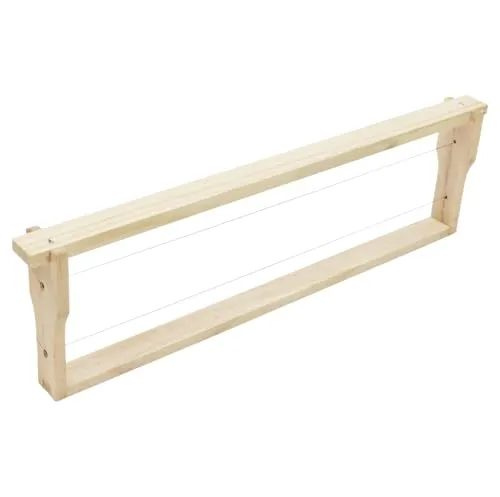 10x Deutsch Normal Rähmchen Hoffmann 110 mm gedrahtet für DNM Halb Zargen Imkerei Bienen Beuten