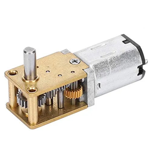 Mini Micro Metall Getriebemotor N20 DC12V Drehzahlreduzierung CW/CCW Mikromotor Mini Getriebe Drehzahlminderungsmotor mit hohem Drehmoment für RC-Auto Roboter Modell DIY Motorspielzeug(DC12v136RPM)