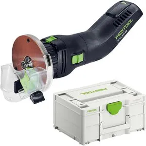 Festool Akku Kantenfräse OFKC 500 R3 EB-Basic 577985 - Fräsen - Ergonomische Akku-Kantenfräse für präzise, kabellose Kantenbearbeitung mit 1/10 mm Frästiefeinstellung und abkippsicherem Design für fehlerfreies Arbeiten.