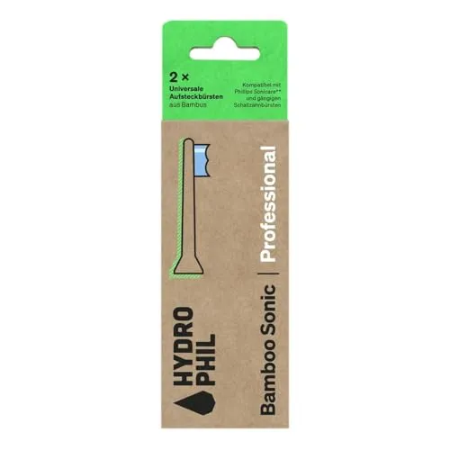Hydrophil Bamboo Sonic Professional Aufsteckbürsten, mittel, 2 Stk. (1)