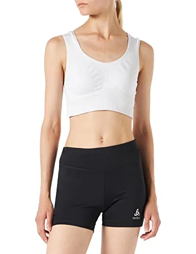 Odlo Essential Sprinter Lauftight Damen - Komfortable Laufshorts für heiße Tage - Laufbekleidung aus recycelten Materialien mit praktischer Handytasche und reflektierenden Details für optimale Sichtbarkeit und Komfort.