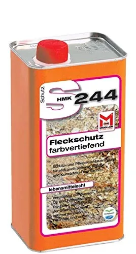 Moeller Stone Care - HMK S244 Fleckschutz - farbvertiefend - 5 Liter - Gebrauchsfertige, lösemittelhaltige Spezial-Imprägnierung mit Farbtonvertiefung