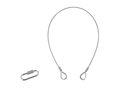 EUROLITE Sicherungsseil B 3x600mm bis 5kg silber