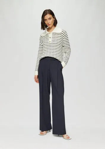 s.Oliver Chinos Hose Elegante Hose mit Extra Wide Leg aus Viskosemix