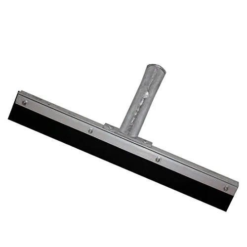 Wasserschieber 450 mm – Aluminium Bodenabzieher (ohne Stiel) – Wendiger Gummischwapper mit 8mm Hartgummi-Lippe – Für Bad, Terrasse & Küche