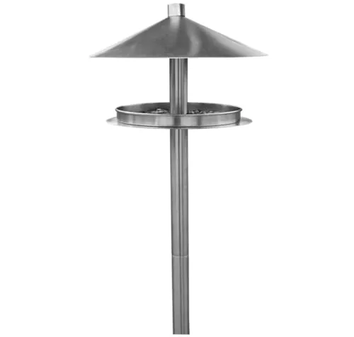 Habau Vogelhaus Futterstation 1772 aus Edelstahl mit Ständer - Wetterfestes Futterhaus für Wildvögel, leicht zu befüllen und aus robustem Edelstahl gefertigt. Ideal für Gartenliebhaber und Vogelfreunde.