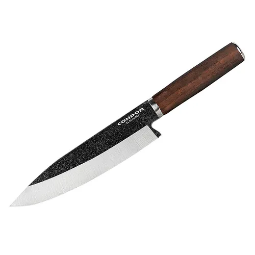 Condor Parrillero Gaucho Messer – Edelstahlklinge mit Holzgriff - Hochwertiges Jagdmesser mit rostbeständiger Edelstahlklinge und edlem Holzgriff. Inklusive Lederscheide für sicheren Transport, ideal für Outdoor-Aktivitäten und Grillabende.