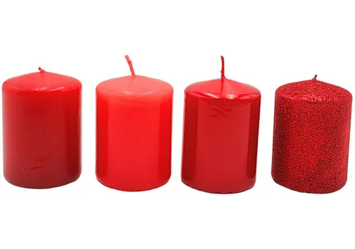 Dekohelden24 Formkerze Stumpenkerzen in verschiedenen Varianten, cm.