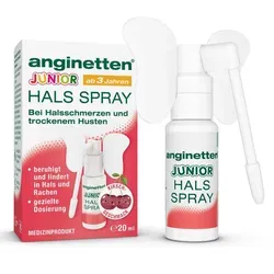 ANGINETTEN Halsspray Junior 20 ml für Kinder ab 3 Jahren - Praktisches Halsspray für Kinder ab 3 Jahren, ideal zur Unterstützung der Pflege von Halsbeschwerden, einfach anzuwenden und in handlicher Größe.